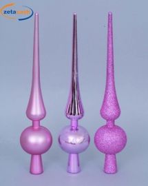 PUNTALE NATALIZIO ROSA 30 CM