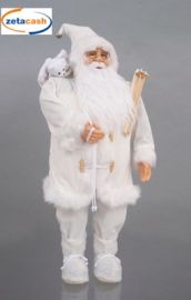 BABBO NATALE BIANCO CON SACCO CM 37X28X H 80