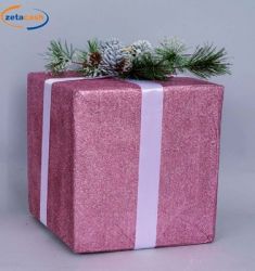 PACCO REGALO GLITTER ROSA 25 CM