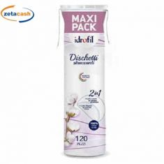 CONF 120 DISCHETTI STRUCCANTI USO COSMETICO IN COTONE