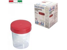 CONTENITORE STERILE MONOUSO PER ANALISI URINE.