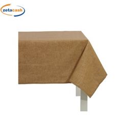 TOVAGLIA ANTIMACCHIA RESINATA MARRONE CHIARO CM 140X140