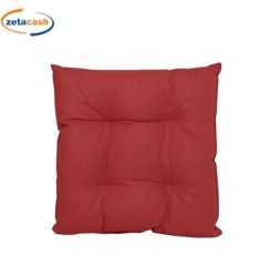 CUSCINO BORDATO 4 PUNTI PER SEDIA ROSSO CM 40 X 40 X 5