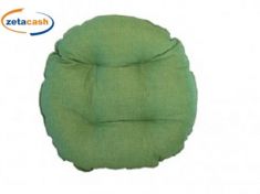 CUSCINO BORDATO TONDO VERDE DIAM 38 CM