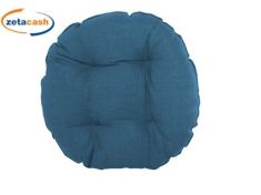 CUSCINO BORDATO TONDO BLU 4 PUNTI DIAM 38 CM
