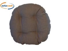 CUSCINO BORDATO TONDO TORTORA DIAM 38 CM