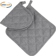 PRESINE IN COTONE GRIGIO 2 PEZZI