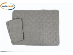 TOVAGLIETTA COLAZIONE IN COTONE CON TOVAGLIOLO GRIGIO