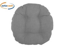 CUSCINO BORDATO TONDO GRIGIO DIAM 38 CM