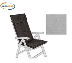 CUSCINO DA ESTERNO CON SPALLA ALTA SFODERABILE GRIGIO