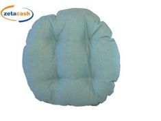 CUSCINO BORDATO TONDO TURCHESE DIAM 38 CM