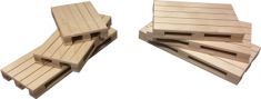 TAGLIERE PALLET in LEGNO NATURALE, PER ALIMENTI. Misura: 40 x 15 cm