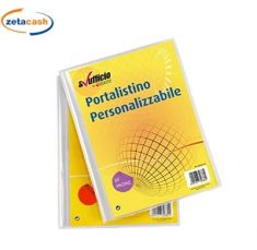 PORTA LISITINI SOFT PERSONALIZZABILE CON 60 FOGLI TRASPAR