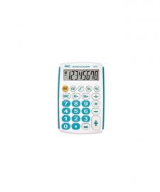 CALCOLATRICE 8 CIFRE TURCHESE CON MEMORIA + E -