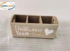 CASSETTINA 3 SCOMPARTI IN LEGNO PORTA THE E TISANE