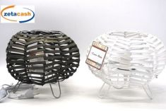 LAMPADA FASCETTE LEGNO INTRECCIATE H26.5 D33 CM ASS