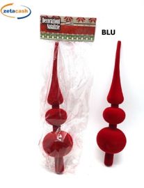 PUNTALE BLU VELLUTATO H. 30 CM