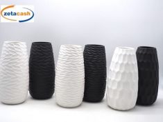 VASO CERAMICA BIANCO H21 D10 CM