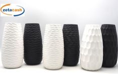 VASO CERAMICA BIANCO H28 D12 CM