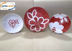 SERVIZIO 18 PIATTI FIORE ROSSI CERAMICA