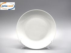 PIATTO FONDO PORCELLANA BIANCO D 20.5 CM