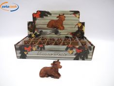 BUE MARRONE H. 5 CM. PERSONAGGI PER PRESEPE