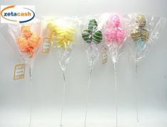 RAMETTO 40 CM CON 3 UOVA 3X4 CM GLITTER COL ASS