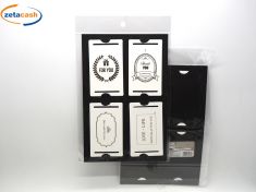 8 CHIUDI PACCO BIANCHI CON SCRITTA ORO