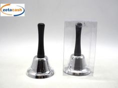 CAMPANELLA ARGENTO MANICO NERO H11 D6.5 CM