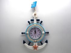 OROLOGIO ANCORA DA APPENDERE CON CORDA CONCHIGLIE H34