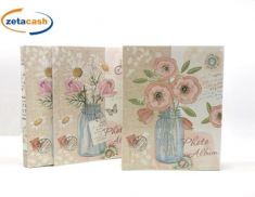 ALBUM 100 FOTO CM. 13X18 DIS. VASO C/ FIORI ASS