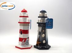 FARO LEGNO BIANCO ROSSO 25X10CM CON LUCE ASS