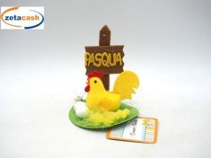 NIDO GALLINA OVETTI SCRITTA PASQUA H11CM
