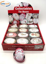 SCATOLA OVALE LATTA H3X9X6CM ASS. DOLCI