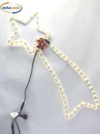 STELLA COMETA LUCE LED FREDDA DA ESTENO. 3 MT. DI FILO LUCI, 1,5 MT. DI FILO SPINA.