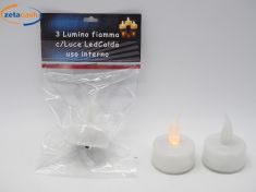 LUMINO FIAMMA C/ LUCE LED CALDA