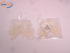 APPENDINO PER ALBERO ALI PIUMATE PICCOLE BIANCHE H. 9 CM