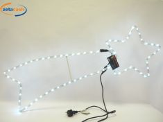 STELLA COMETA LUCE LED BIANCA FREDDA DA ESTERNO CM. 100