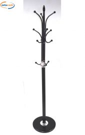 ATTACCAPANNI BASE ROTONDA NERO H 178 CM
