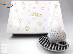 BOMBONIERA 6 TAZZINE CON PIATTINI