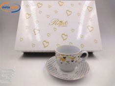 BOMBONIERA TAZZINE 6 PEZZI CON PIATTINI