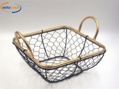 CESTINO QUADRATO ORO NERO