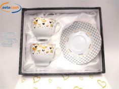 BOMBONIERA 2 TAZZE CON PIATTINO