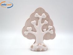ALBERO DELLA VITA IN PORCELLANA E LEGNO