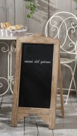 LAVAGNA CON CORNICE E SUPPORTO IN LEGNO