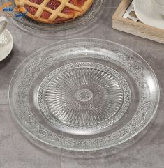 PIATTO TONDO IN VETRO