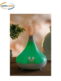 DIFFUSORE ELETTRICO DI FRAGANZA CON LED RGB DIAM 15XH16 CM