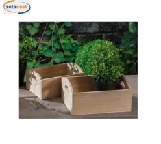 SET 2 CASSETTE LEGNO MANICI COL ASS