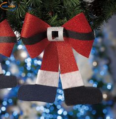 FIOCCO POLIESTERE NATALIZIO GLITTER CM 24X30