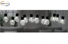 CATENA LUMINOSA 12 LED 3,25 METRI BIANCO CALDO